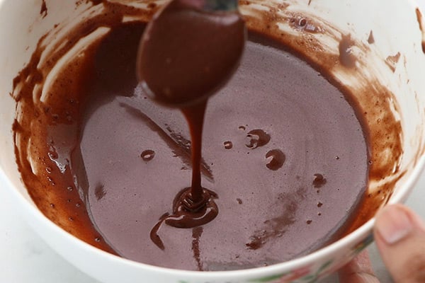 chocolate glaze is ready