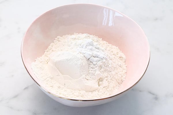 add flour with baking powder