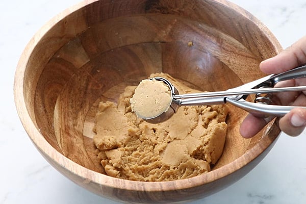 scoop out the dough