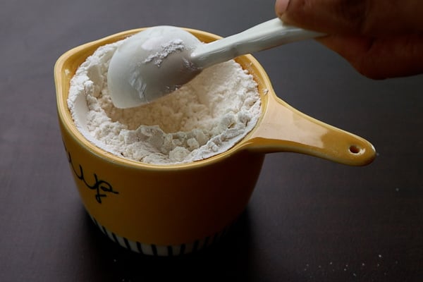 add 2 tablespoon cornflour to flour