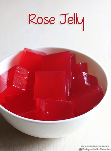 Jelly Recipe  Rose Jelly Recipe - Sharmis Passions