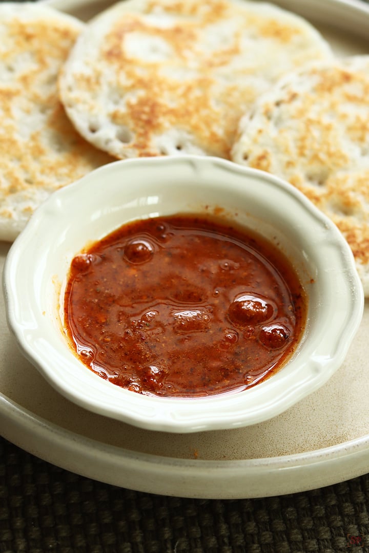 garlic podi with oothapam