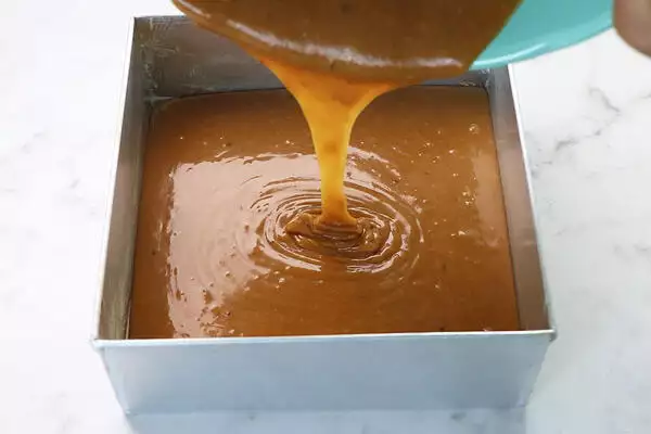 transfer batter to a cake tin