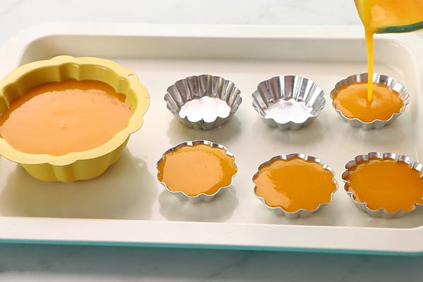 pour into molds