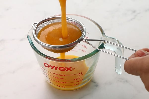 add to strainer