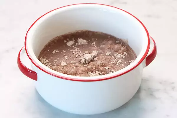 water is added to ragi flour 