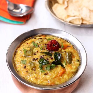 Sambar Rice Recipe | Sambar Sadam Recipe - Sharmis Passions