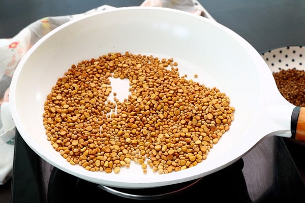 roast urad dal, chana dal