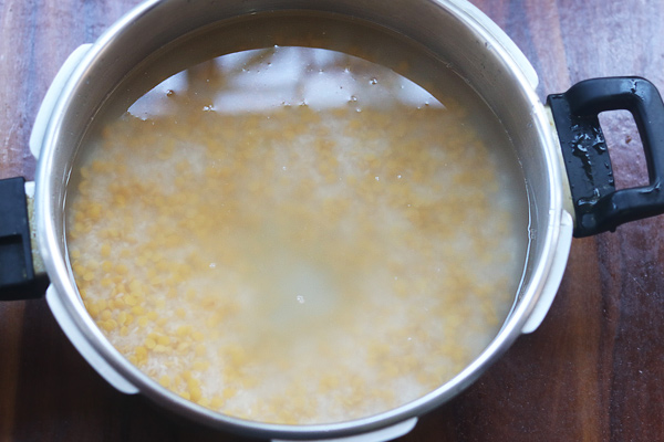 bisi bele bath recipe - add to pressure cooker