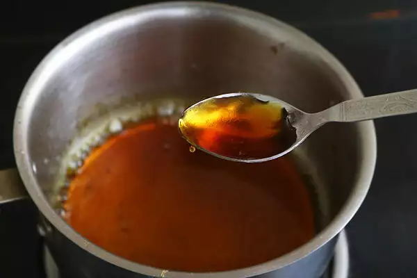 caramel syrup is ready