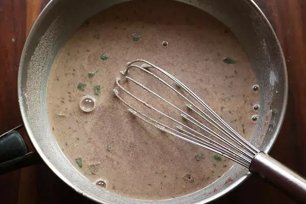 whisk well to avoid lumps