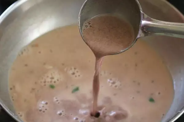 watery ragi dosa batter