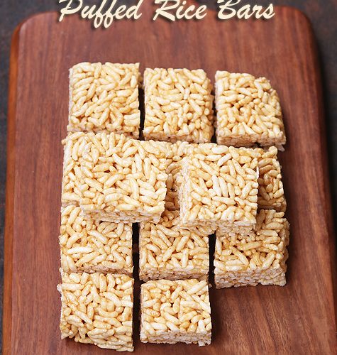 Peanut butter puffed rice bars recipe