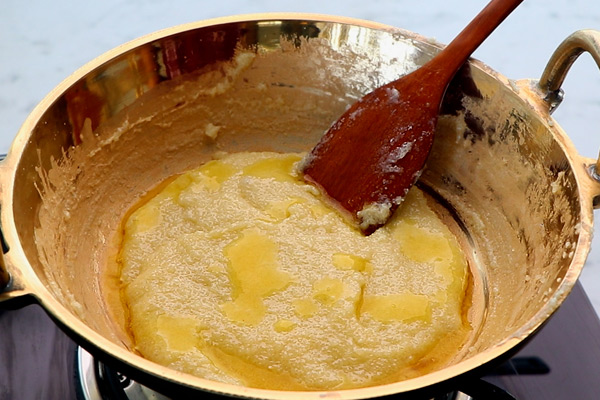 keep cooking, add ghee