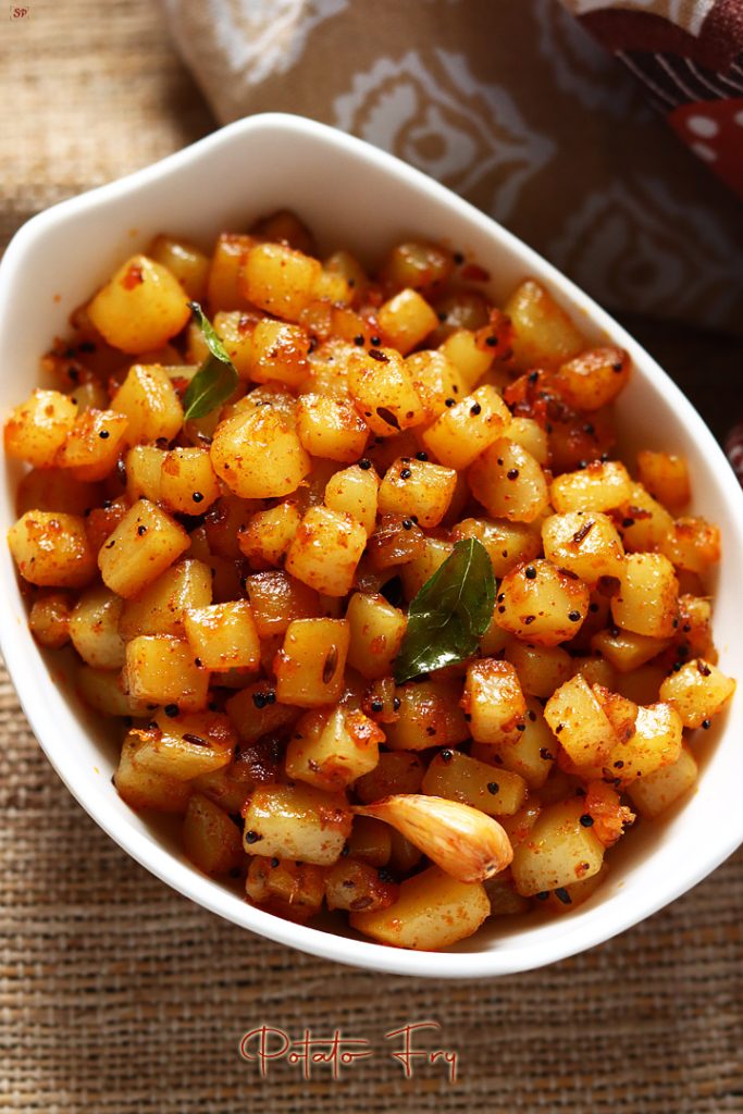 Potato Fry Recipe Aloo Fry Recipe Sharmis Passions