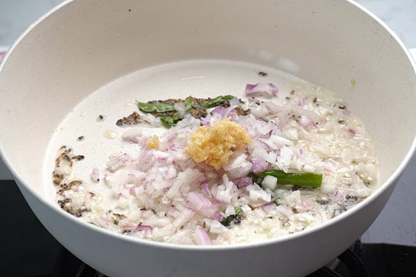 add onion, ginger garlic paste
