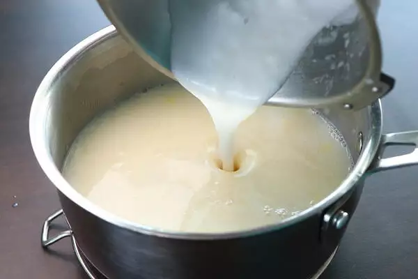 add tender coconut puree to it