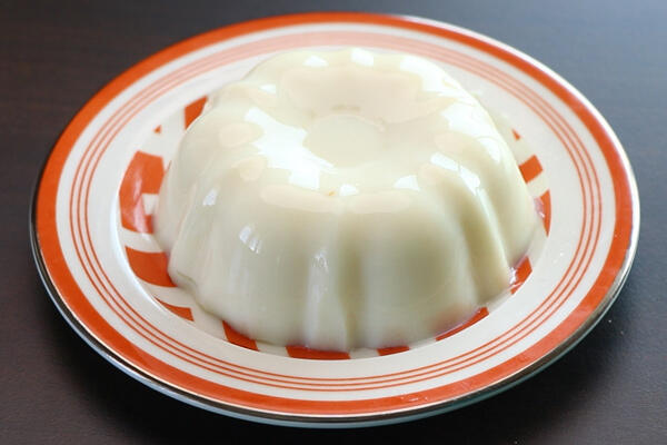 tender coconut pudding is ready