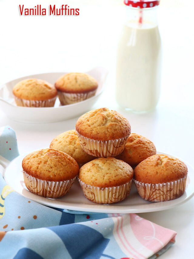 Vanilla Muffins Recipe Sharmis Passions