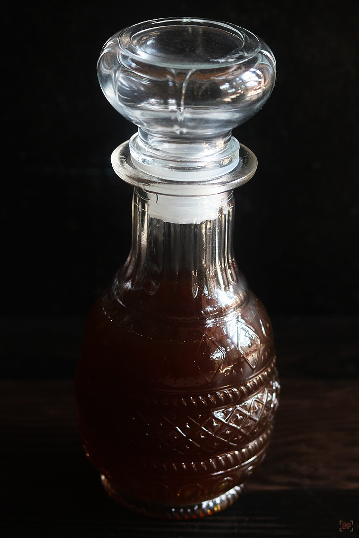 simple syrup made using brown sugar