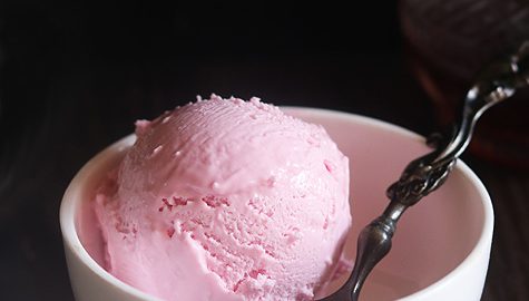 Homemade Rose Flavoured Ice Cream Cake recipe