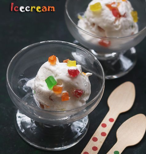 Tutti Frutti Ice Cream Recipe - Sharmis Passions
