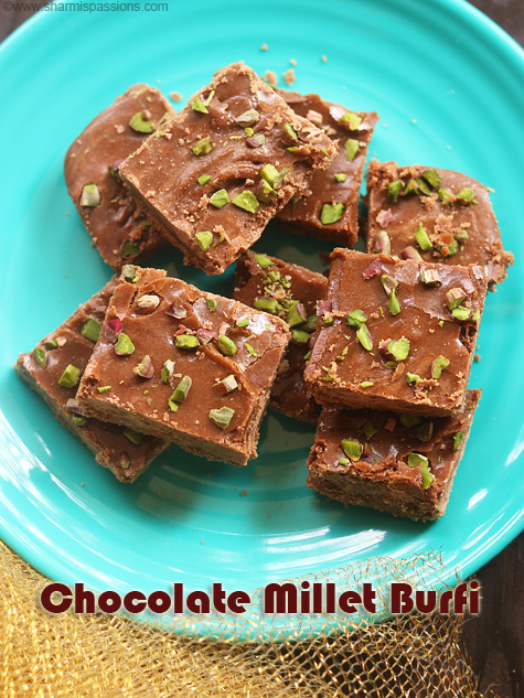 chocolate millet burfi recipe