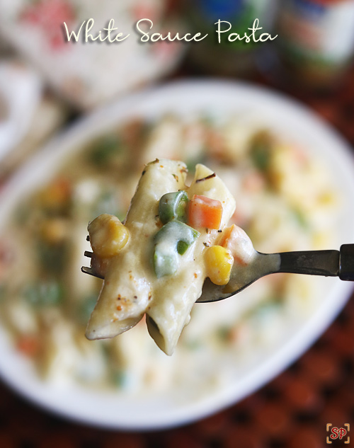 Penne vegetable white sauce pasta recipe