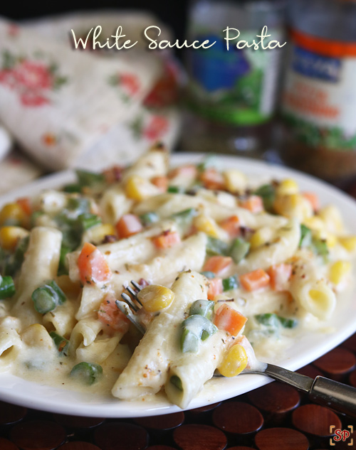 Penne vegetable white sauce pasta recipe