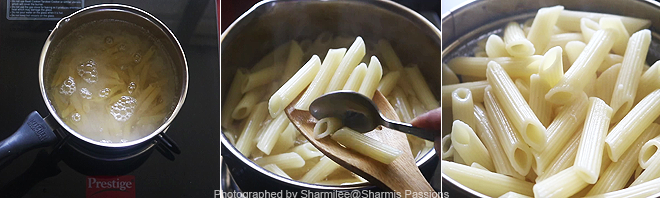 Penne vegetable white sauce pasta recipe