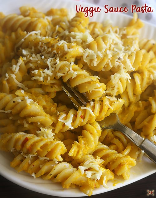veggie sauce pasta recipe
