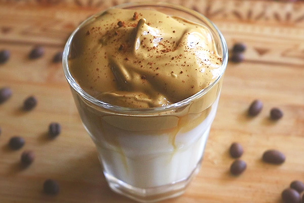 add whipped coffee cream