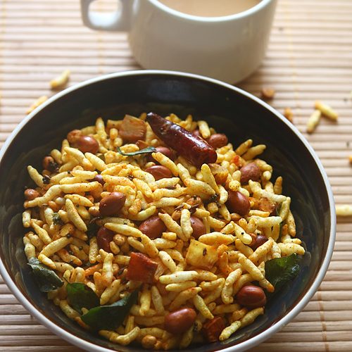 Murmura Namkeen Recipe Spicy Puffed Rice Snack Sharmis Passions