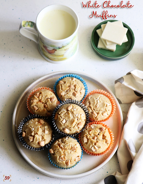 white chocolate muffins recipe