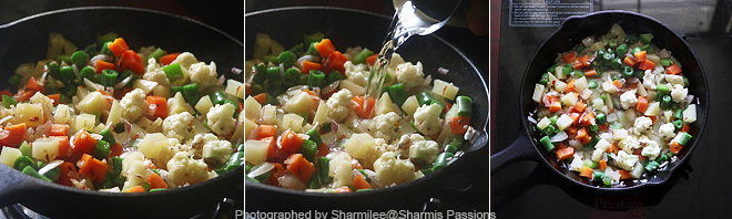 Stove top Roasted Vegetable Au Gratin Recipe