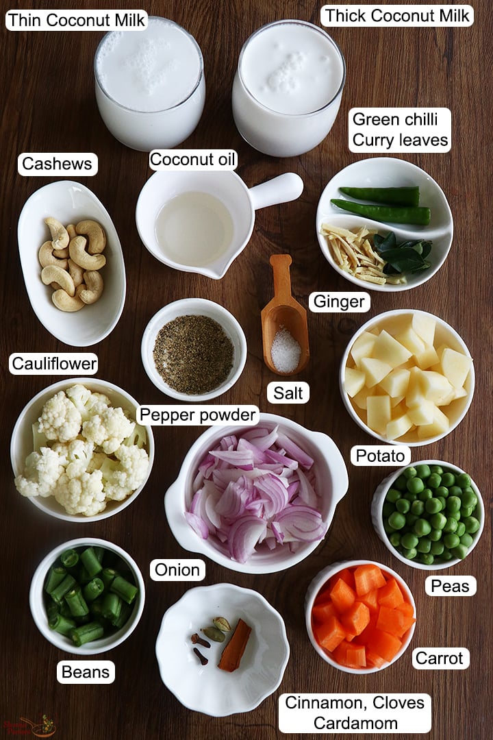 ingredients needed to make vegetable stew