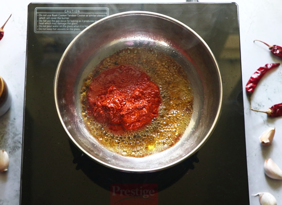 add chilli garlic paste