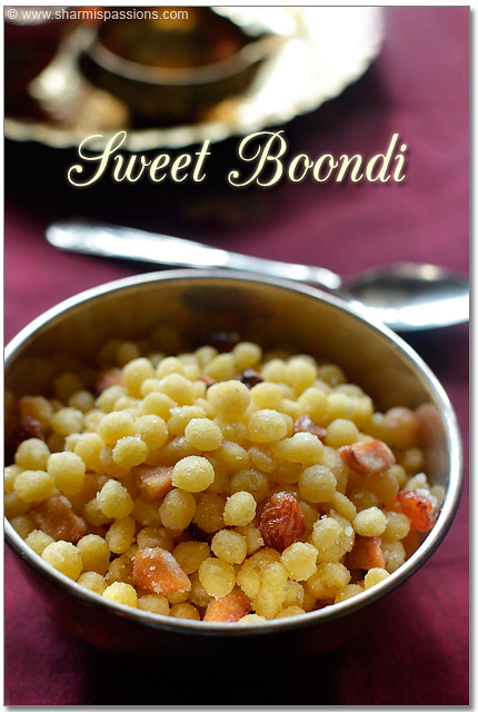 Sweet Boondi Recipe