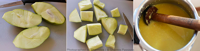 Raw Mango Sambar Recipe - Step1