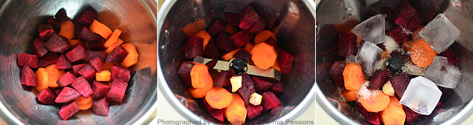 How to make carrot beetroot juice - Step1
