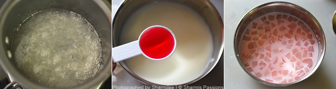 How to make nungu rose pudding - Step2