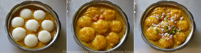 How to make mini idli sambar - Step4