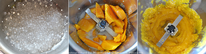 How to make mango sago - Step2