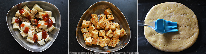 How to make paneer pizza - Step3