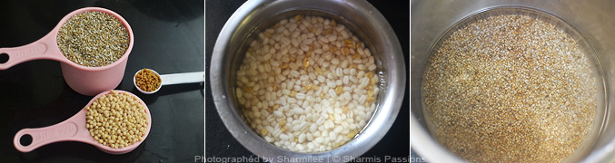 How to make millet idiyappam - Step1