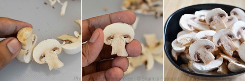 How to clean and cut mushrooms Step3