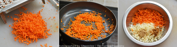 Carrot Cheese Paratha Recipe - Step2