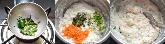 How to make samai curd rice - Step3