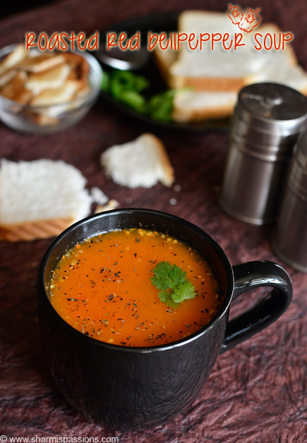Roasted Red Bellpepper Soup Recipe