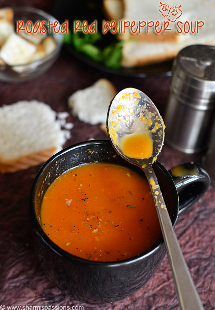 Roasted Red Bellpepper Soup Recipe